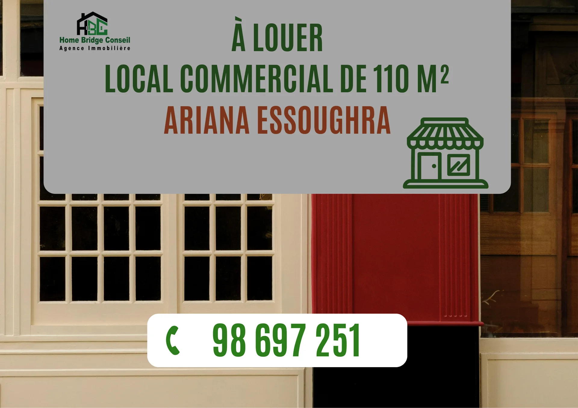Local de 70 m² à Ariana Essoghra